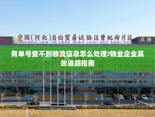 有单号查不到物流信息怎么处理?物业企业高效追踪指南 有单号查不到物流信息怎么处理?物业企业高效追踪指南