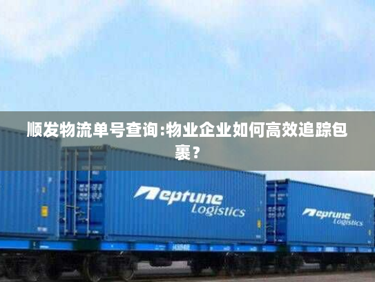 顺发物流单号查询:物业企业如何高效追踪包裹? 顺发物流单号查询:物业企业如何高效追踪包裹?