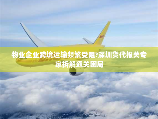 物业企业跨境运输频繁受阻?深圳货代报关专家拆解通关困局 物业企业跨境运输频繁受阻?深圳货代报关专家拆解通关困局