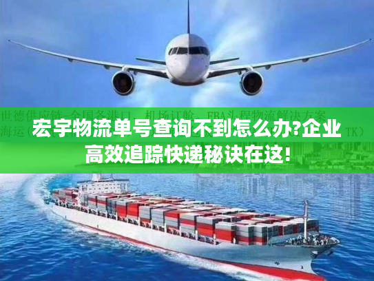 宏宇物流单号查询不到怎么办?企业高效追踪快递秘诀在这! 宏宇物流单号查询不到怎么办?企业高效追踪快递秘诀在这!