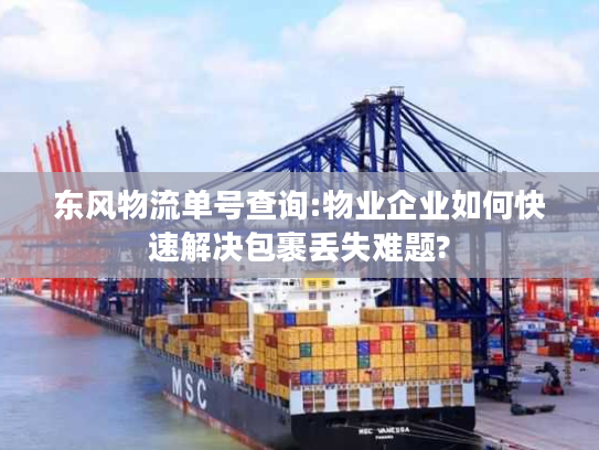 东风物流单号查询:物业企业如何快速解决包裹丢失难题?