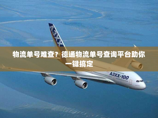 物流单号难查?德通物流单号查询平台助你一键搞定 物流单号难查?德通物流单号查询平台助你一键搞定
