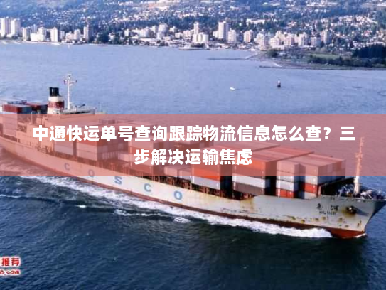 中通快运单号查询跟踪物流信息怎么查?三步解决运输焦虑 中通快运单号查询跟踪物流信息怎么查?三步解决运输焦虑
