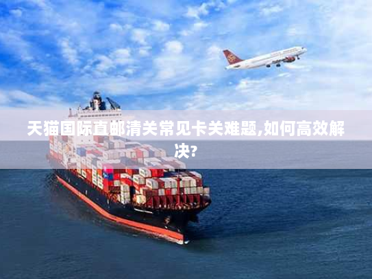 天猫国际直邮清关常见卡关难题,如何高效解决?