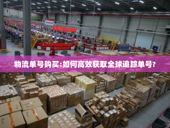 物流单号购买:如何高效获取全球追踪单号? 物流单号购买:如何高效获取全球追踪单号?