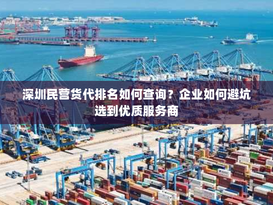 深圳民营货代排名如何查询?企业如何避坑选到优质服务商 深圳民营货代排名如何查询?企业如何避坑选到优质服务商