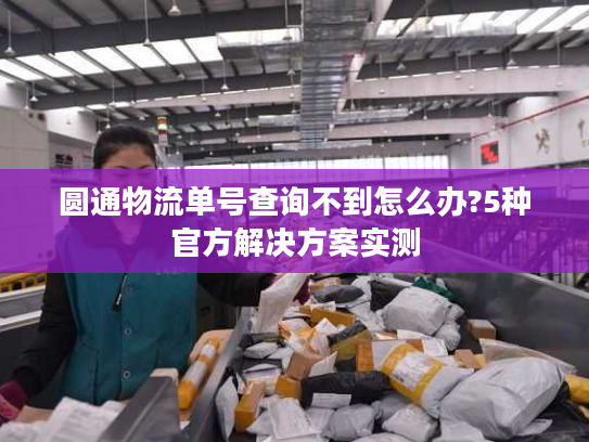 圆通物流单号查询不到怎么办?5种官方解决方案实测 圆通物流单号查询不到怎么办?5种官方解决方案实测