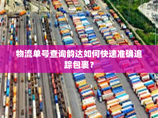 物流单号查询韵达如何快速准确追踪包裹？