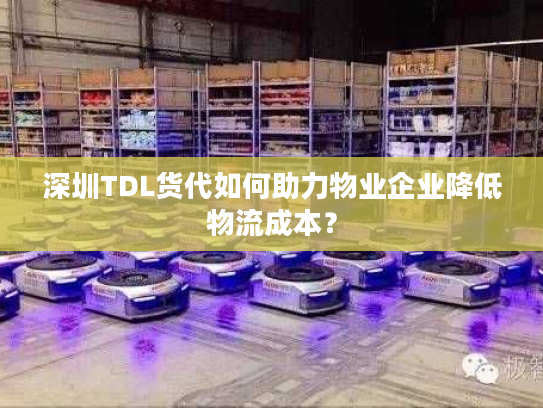 深圳TDL货代如何助力物业企业降低物流成本？