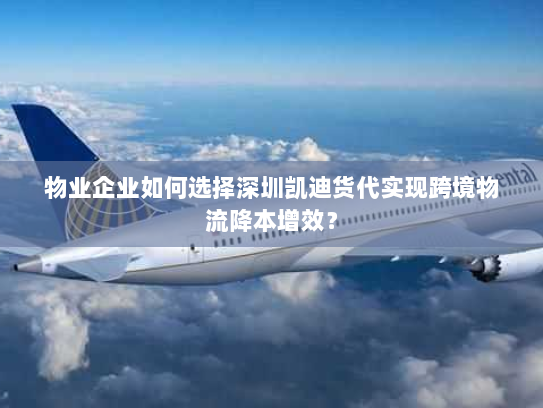 物业企业如何选择深圳凯迪货代实现跨境物流降本增效? 物业企业如何选择深圳凯迪货代实现跨境物流降本增效?