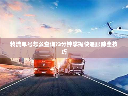 物流单号怎么查询?3分钟掌握快递跟踪全技巧 物流单号怎么查询?3分钟掌握快递跟踪全技巧