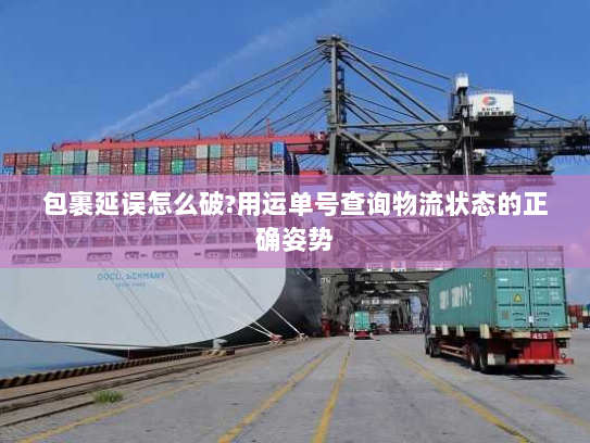包裹延误怎么破?用运单号查询物流状态的正确姿势