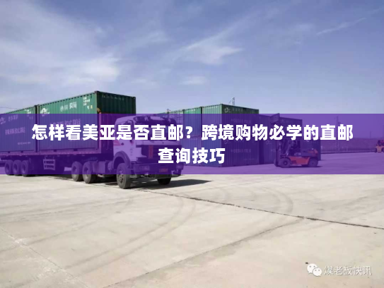 怎样看美亚是否直邮?跨境购物必学的直邮查询技巧 怎样看美亚是否直邮?跨境购物必学的直邮查询技巧