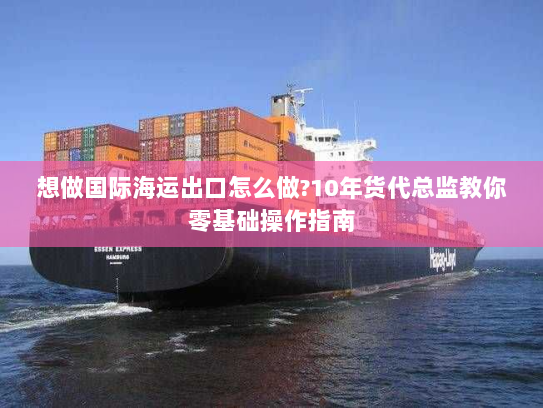 想做国际海运出口怎么做?10年货代总监教你零基础操作指南 想做国际海运出口怎么做?10年货代总监教你零基础操作指南