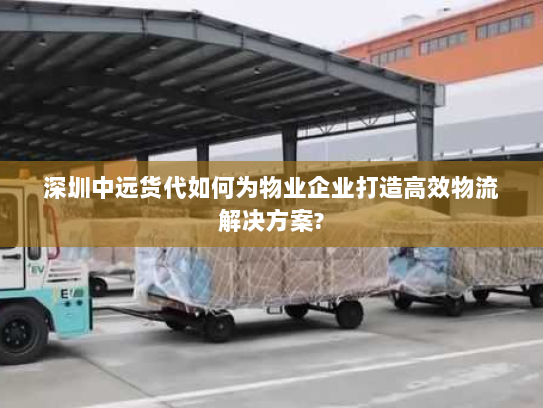 深圳中远货代如何为物业企业打造高效物流解决方案? 深圳中远货代如何为物业企业打造高效物流解决方案?