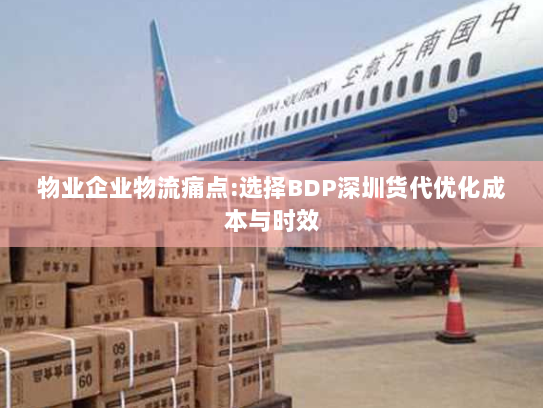 物业企业物流痛点:选择BDP深圳货代优化成本与时效 物业企业物流痛点:选择BDP深圳货代优化成本与时效