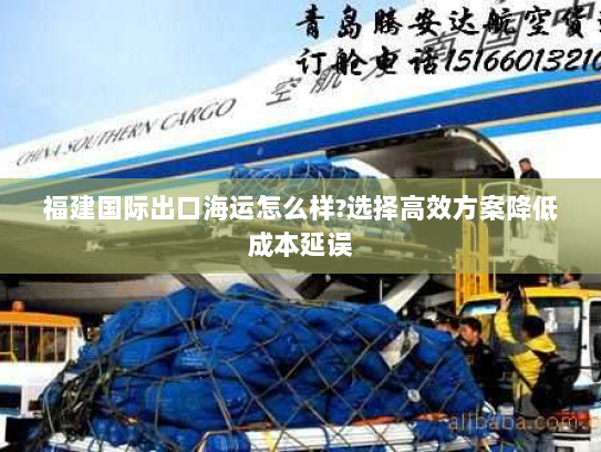 福建国际出口海运怎么样?选择高效方案降低成本延误 福建国际出口海运怎么样?选择高效方案降低成本延误