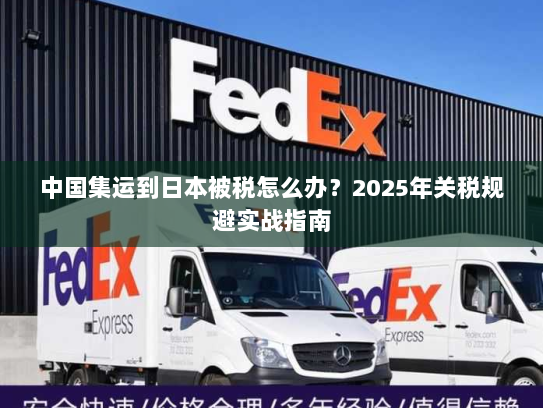 中国集运到日本被税怎么办？2025年关税规避实战指南