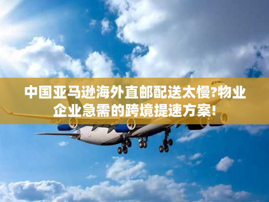 中国亚马逊海外直邮配送太慢?物业企业急需的跨境提速方案!