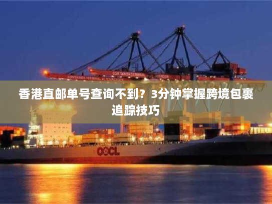 香港直邮单号查询不到?3分钟掌握跨境包裹追踪技巧 香港直邮单号查询不到?3分钟掌握跨境包裹追踪技巧