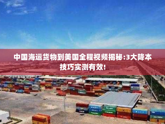 中国海运货物到美国全程视频揭秘:3大降本技巧实测有效!