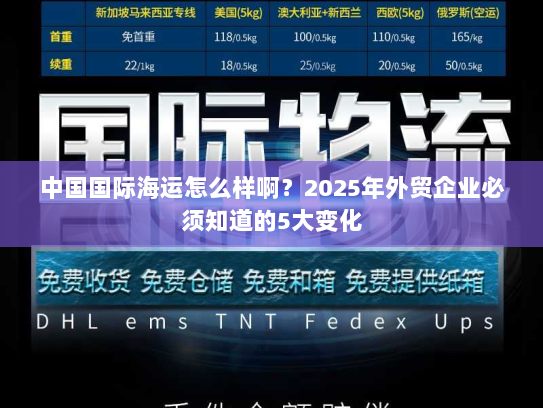 中国国际海运怎么样啊？2025年外贸企业必须知道的5大变化