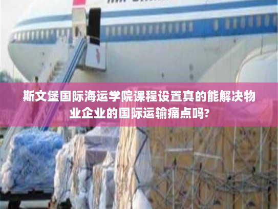 斯文堡国际海运学院课程设置真的能解决物业企业的国际运输痛点吗?