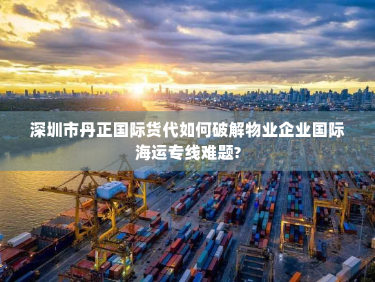 深圳市丹正国际货代如何破解物业企业国际海运专线难题? 深圳市丹正国际货代如何破解物业企业国际海运专线难题?