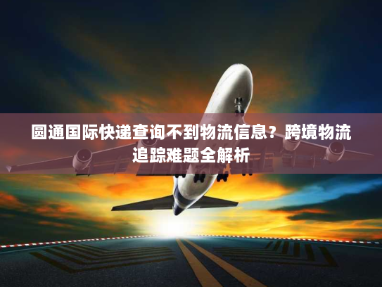 圆通国际快递查询不到物流信息?跨境物流追踪难题全解析 圆通国际快递查询不到物流信息?跨境物流追踪难题全解析