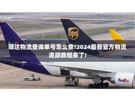 顺达物流查询单号怎么查?2024最新官方物流追踪教程来了!