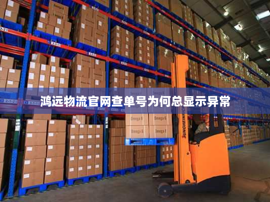 鸿远物流官网查单号为何总显示异常 鸿远物流官网查单号为何总显示异常