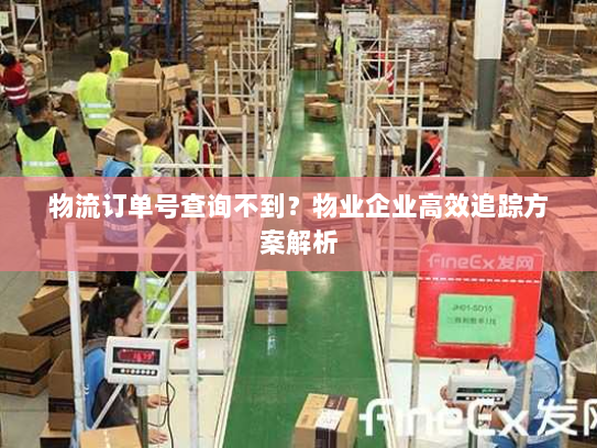 物流订单号查询不到？物业企业高效追踪方案解析