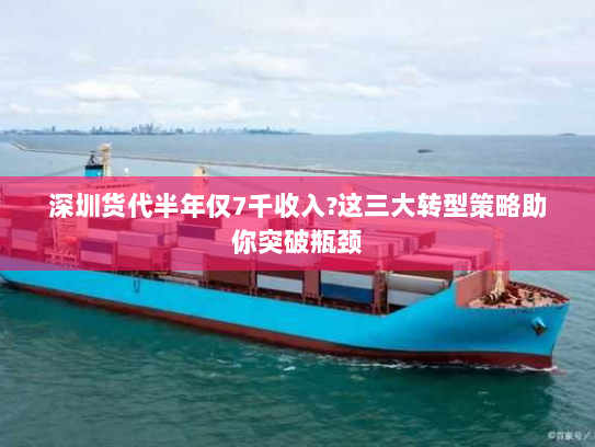 深圳货代半年仅7千收入?这三大转型策略助你突破瓶颈 深圳货代半年仅7千收入?这三大转型策略助你突破瓶颈