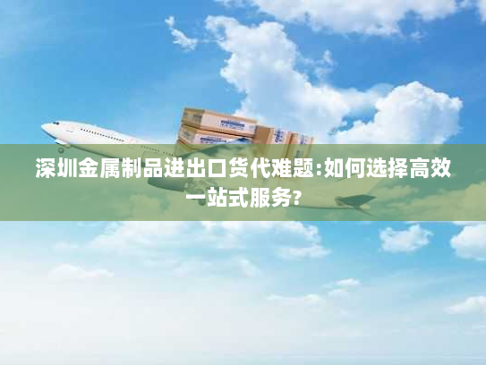 深圳金属制品进出口货代难题:如何选择高效一站式服务? 深圳金属制品进出口货代难题:如何选择高效一站式服务?