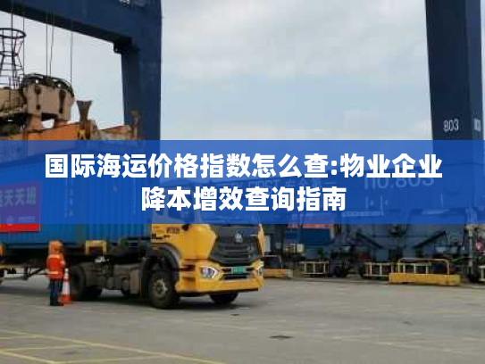 国际海运价格指数怎么查:物业企业降本增效查询指南 国际海运价格指数怎么查:物业企业降本增效查询指南