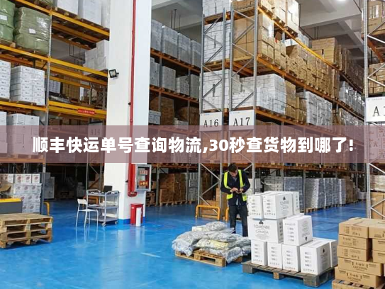顺丰快运单号查询物流,30秒查货物到哪了!