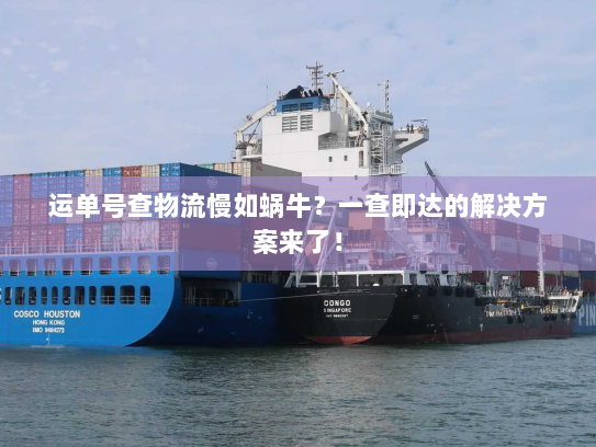 运单号查物流慢如蜗牛?一查即达的解决方案来了! 运单号查物流慢如蜗牛?一查即达的解决方案来了!