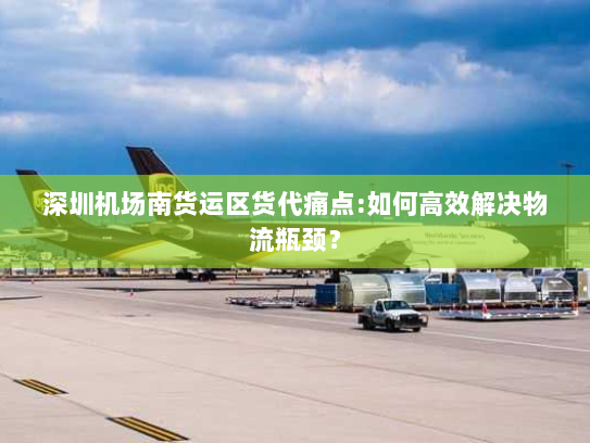 深圳机场南货运区货代痛点:如何高效解决物流瓶颈? 深圳机场南货运区货代痛点:如何高效解决物流瓶颈?