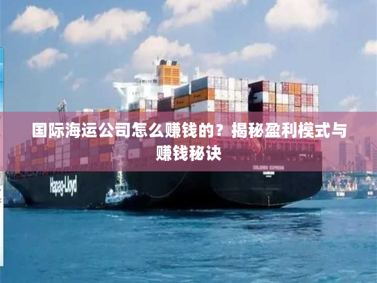 国际海运公司怎么赚钱的？揭秘盈利模式与赚钱秘诀