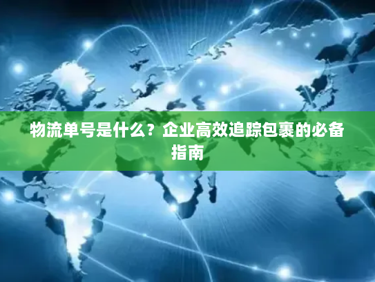 物流单号是什么?企业高效追踪包裹的必备指南 物流单号是什么?企业高效追踪包裹的必备指南