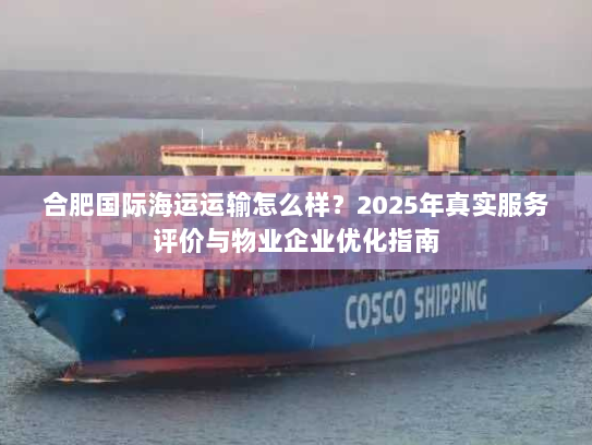 合肥国际海运运输怎么样？2025年真实服务评价与物业企业优化指南