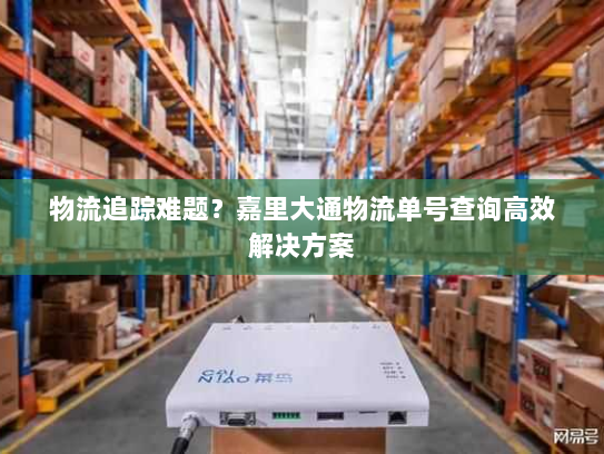 物流追踪难题？嘉里大通物流单号查询高效解决方案