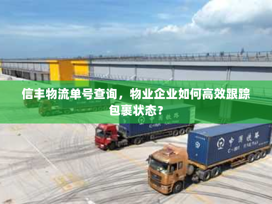 信丰物流单号查询,物业企业如何高效跟踪包裹状态? 信丰物流单号查询,物业企业如何高效跟踪包裹状态?