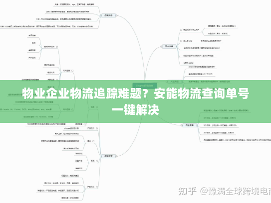 物业企业物流追踪难题？安能物流查询单号一键解决