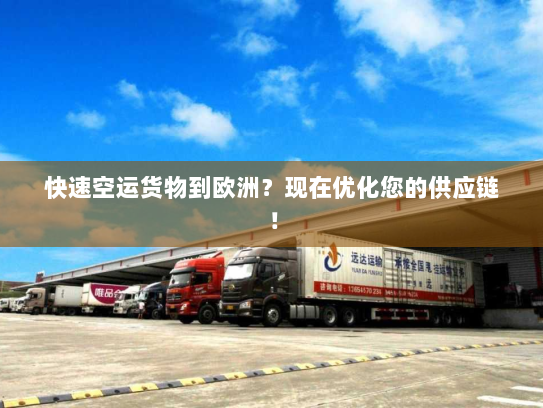 快速空运货物到欧洲?现在优化您的供应链! 快速空运货物到欧洲?现在优化您的供应链!