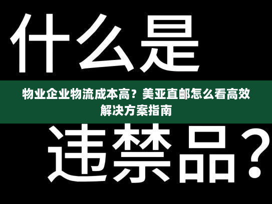 物业企业物流成本高?美亚直邮怎么看高效解决方案指南 物业企业物流成本高?美亚直邮怎么看高效解决方案指南