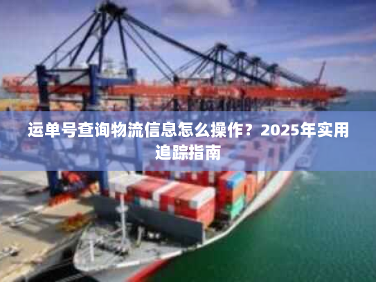 运单号查询物流信息怎么操作?2025年实用追踪指南 运单号查询物流信息怎么操作?2025年实用追踪指南