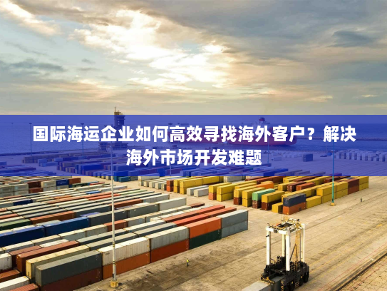 国际海运企业如何高效寻找海外客户？解决海外市场开发难题