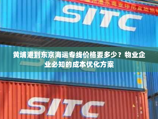 黄埔港到东京海运专线价格要多少?物业企业必知的成本优化方案 黄埔港到东京海运专线价格要多少?物业企业必知的成本优化方案