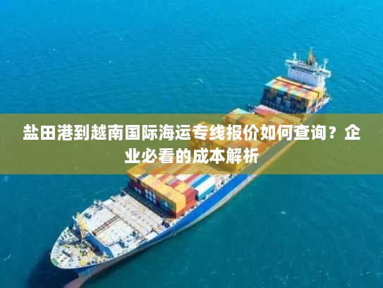 盐田港到越南国际海运专线报价如何查询?企业必看的成本解析 盐田港到越南国际海运专线报价如何查询?企业必看的成本解析